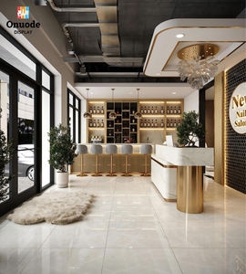 Ensemble de meubles de salon de manucure écologiques personnalisés |   Tables de manucure et armoires d'exposition à LED |   Solution de design moderne tout-en-un - Product Image 2