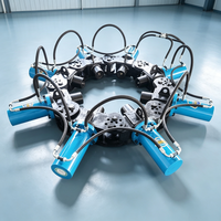 Cisaille hydraulique pour poteaux de fondations, idéale pour la construction de bâtiments communautaires et la découpe de pieux