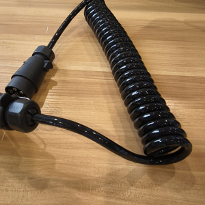 Adaptateur bobine à ressort, TPU avec <span class=keywords><strong>prise</strong></span> <span class=keywords><strong>de</strong></span> câble et <span class=keywords><strong>prise</strong></span> 1*7P <span class=keywords><strong>prise</strong></span> <span class=keywords><strong>de</strong></span> câble 1*13P <span class=keywords><strong>prise</strong></span> adaptée à la connexion <span class=keywords><strong>de</strong></span> camions à remorques - Product Image 3