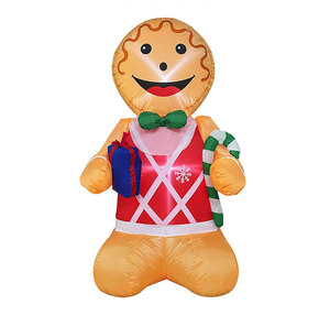 Decoración Navideña Inflable Personalizada, Hombre de Jengibre Iluminado para Jardín, Decoración Inflable de Hombre de Jengibre para Exteriores - Product Image 5