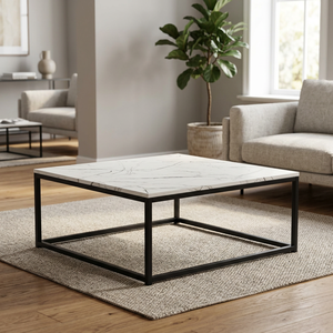 Mesa de acento de Metal de forma cuadrada de alta calidad hecha a mano superventas nuevo diseño acabado de moda muebles de sala de estar mesa auxiliar - Product Image 3