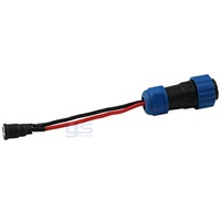 Kabel Konektor Bundar Tahan Air Merah Hitam 2 Kawat Dengan Penahan Tarikan untuk Penggunaan Koneksi Pompa Air LED Luar Ruangan