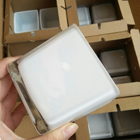 KF01T Bocal en verre transparent de forme carrée de vente directe d'usine pour la fabrication de bougies à faire soi-même comme décoration intérieure en vrac