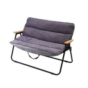 Wholesale Outdoor 2-seater Furniture Folding Two People Camping Bench Chair For 2 Person Seat