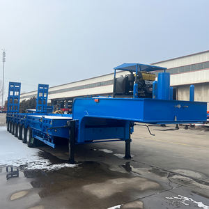 3 4 5 סרס חובה כבדה 40 60 80 100 120 טון הידראולי טיפה טיפה טיפה gooseneck מיטה נמוכה לועדר חצי טריילר מחיר - Product Image 4