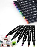 Stylo marqueur de dessin pour étudiants, fournitures de peintre à double pointe 262 marqueurs de couleur
