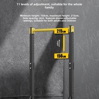 Machine de traction pour enfants à usage domestique, sur pied, simple/double barre, en acier personnalisé, noire, marque KDST