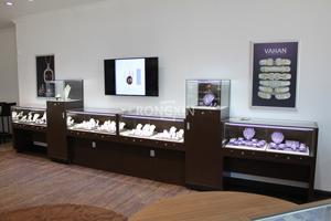 Vetrina espositiva per gioielleria dal design moderno e popolare con armadio per gioielli in legno personalizzato - Product Image 4