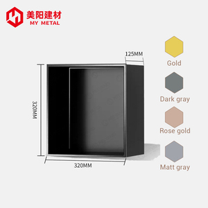 Thép không gỉ dẫn ánh sáng tắm tường thích hợp lõm phòng tắm vòi hoa sen thích hợp kệ để lắp đặt trong tường - Product Image 2