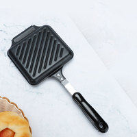Poêle à petit déjeuner Double face antiadhésive pour Steak et œufs grillés, poêle à Sandwich amovible