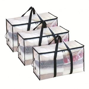 Bolsa de Almacenamiento Transparente Resistente Personalizada con Asas Reforzadas para Mantas, Ropa de Cama y Ropa de Salón - Product Image 3