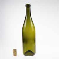 Bouteille décanteuse ambrée transparente de 750 ml avec couvercle en bois – Bouteilles vides pour gin, vin, vodka, whisky, champagne – Idéales pour l'emballage et le stockage