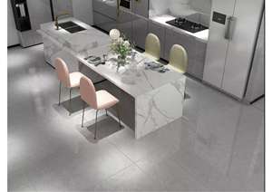 Comptoir de cuisine moderne Couleur naturelle Armoire stratifiée prête à l'emploi Tuile de granit artificiel Dalle de roche en porcelaine Matériau naturel - Product Image 6