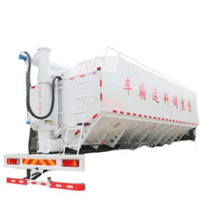 Structure supérieure diesel personnalisée 6-45cbm Nouveau camion d'alimentation en vrac de bétail de volaille Transport de grain Véhicule de livraison d'aliments pour ferme - Product Image 6