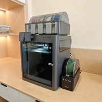 Imprimante 3D Bambu Lab X2D AMS Combo à double buse, haute vitesse, FDM fermé, multicolore, avec moniteur IA, chambre chauffée, CoreXY, pour bureau