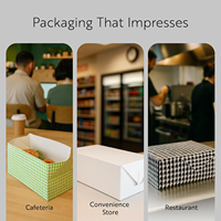 Cajas Rectangulares para Llevar Comida, Cajas de Cartón Blancas para Almuerzo, Cajas de Papel para Comida Rápida, Cajas para Pollo Frito