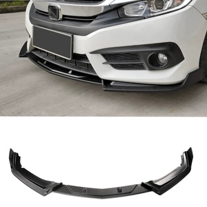 อุปกรณ์ตกแต่งภายนอกรถยนต์ Welta Wholesale ชุดแต่งตัวถังรถยนต์ ABS+PP สปอยเลอร์กันชนหลัง 3 ชิ้น สีดำเงา สำหรับรุ่นที่ 10 - Product Image 1