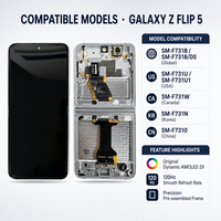 Display LCD e Digitalizzatore Touch Screen di Ricambio per Samsung Galaxy Z Flip Serie 5 6 7
