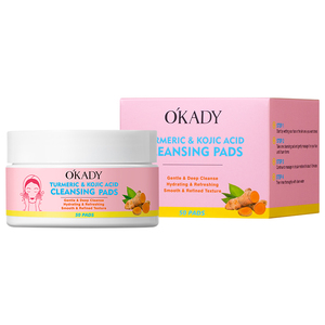 O'KADY Tampons Nettoyants Naturels au Curcuma et à l'Acide Kojique pour un Nettoyage en Profondeur des Pores et un Éclaircissement de la Peau, Tampons Exfoliants Doux pour le Visage Personnalisables - Product Image 6