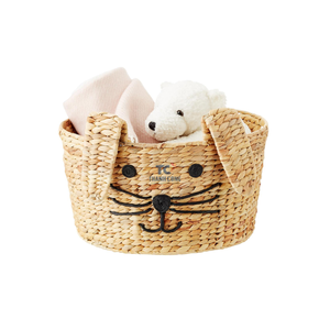Vietnam Rainbow Water Hyacinth Customized Animals Shaped Kids <b>Toy</b> Storage Baby <b>Baskets</b> Rattan Wicker Manufacturers <b>Baskets</b> - Product Image 2