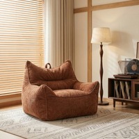 2026 Fauteuil de loisirs Tatami compressé tendance, style pouf avec dossier, direct usine, pour chambre de filles