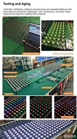 Écran LED en maille imperméable IP65 pour extérieur, P50 P100, lumière LED flexible en grille, rideau lumineux mural, lumière à pixels pour grand affichage publicitaire
