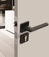 Porte de salle de bain moderne en WPC creux, imperméable, anti-moisissure, anti-insectes, durable pour hôtels et hôpitaux