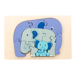 KENMA CPC CE EN71 Puzzle éducatif en bois Montessori pour les enfants de <span class=keywords><strong>2</strong></span> à 4 ans, jouets d'apprentissage sur le thème des animaux, cadeaux de Noël et d'anniversaire - Product Image 6