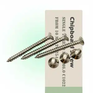 Tianjin Nickel Plated Single Thread chipboard screws used in furniture factories