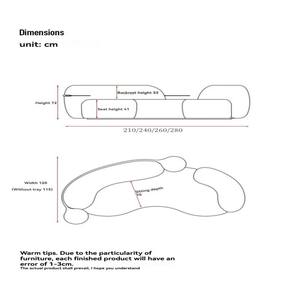 Sofá Curvo de Terciopelo de Cordero de Primera Calidad, Estilo Nórdico Creativo, Moderno <span class=keywords><strong>y</strong></span> Minimalista para Sala de Estar, Gran Venta - Product Image 6