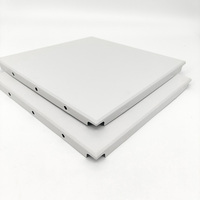 Plaques de plafond en aluminium thermolaqué de haute qualité, système de faux plafond suspendu pour projets de bâtiments commerciaux