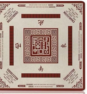 Nouveau Tapis de Mahjong de Luxe sur Mesure 2026, Motif Poisson <span class=keywords><strong>Koi</strong></span>, Tuiles de Mahjong Américaines 4 Couches, Esthétique Jaune Doré, Cadeau Designer - Product Image 6