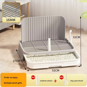 <span class=keywords><strong>Toilette</strong></span> écologique pour chiens de petite taille et chiots, anti-crottes et anti-urine, bac à litière pour animaux de compagnie en PP, contrôle efficace des odeurs, style tiroir pour Teddy - Product Image 5