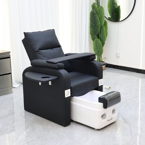 Fauteuil de pédicure européen avec massage corporel complet, spa pour les pieds à remous sans tuyaux en céramique et verre, fauteuil de salon - Product Image 2
