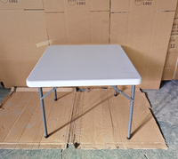 Usine plus récent 7*87*74CM Table à manger carrée Portable Table d'étude Simple Table pliante extérieure