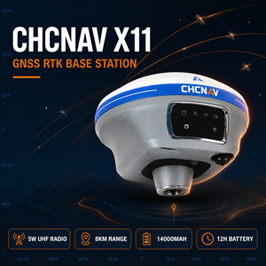 Receptor RTK Multibanda CHCNAV X11 RTK G1 Base Rover 2026 con Clasificación IP66, 4G/5G/Bluetooth/<span class=keywords><strong>WiFi</strong></span>, Dispositivo de Topografía Mini, 1408 Canales - Product Image 1