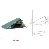 Carpa de Verano Ultraligera de Doble Capa, Portátil, Individual/Multipersona, Equipo de Camping, para Aventuras al Aire Libre y Senderismo, Hecha de Poliéster