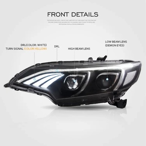 Accessoires automobiles, phares à LED pour Honda Fit Jazz 2014-2020, feux de jour, feux avant, clignotants séquentiels, faisceau de croisement/route - Product Image 4