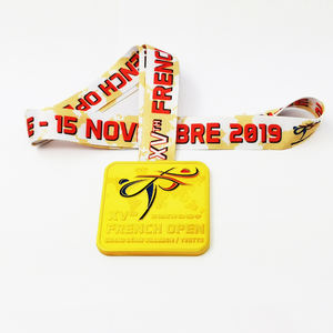 Fabricants de médailles Prix d'activités de conception en gros Médailles commémoratives en métal doré Sports Médailles ouvertes françaises personnalisées - Product Image 6