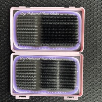 Cils en grappe super tendance 20MM, vente en gros, boîte personnalisée avec logo pour cils en grappe, cils en segments DIY