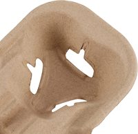 Support réutilisable pour 2 gobelets en pâte de papier, pour café, thé et boissons chaudes, à emporter, vente en gros