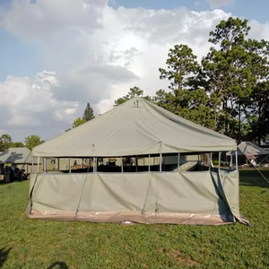 Tente de camping en toile imperméable vert armée pour <span class=keywords><strong>safari</strong></span> en <span class=keywords><strong>Afrique</strong></span>, 5x10M, 20-30 personnes, vente en gros - Product Image 3