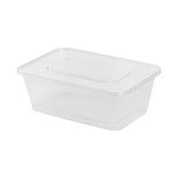 Boîte Alimentaire en Plastique Transparente Personnalisable Très Vendue avec Couvercles, Contenant Jetable à Emporter pour Sandwichs, Pizzas, Salades