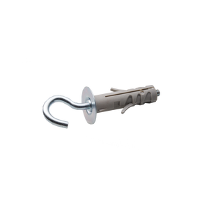 Bouchon en acier avec œillet ouvert, matériau en nylon, finition zinguée, 12 mm - Product Image 1