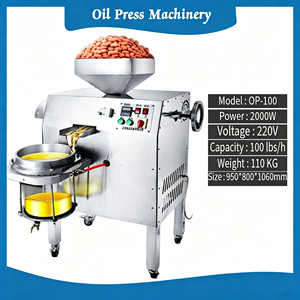 Presse à <span class=keywords><strong>huile</strong></span> automatique, extracteur commercial, construction en acier inoxydable de qualité alimentaire, adapté à un usage familial - Product Image 5
