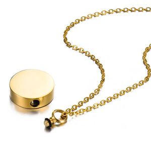 Açılabilir sake Animal hayvan külleri kolye anıt paslanmaz çelik yuvarlak şekil <span class=keywords><strong>Pet</strong></span> parfüm şişesi kolye kremasyon takı - Product Image 3