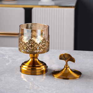 Barattolo per Snack <span class=keywords><strong>in</strong></span> <span class=keywords><strong>vetro</strong></span> di cristallo stile europeo, portaoggetti con gambe alte, porta caramelle per decorazioni per la casa, ornamento da tavolino - Product Image 2