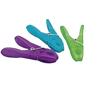 BRSTENMANN Pinzas para la ropa NArt de plástico, 24 piezas, pinzas coloridas para secar la ropa - Product Image 1