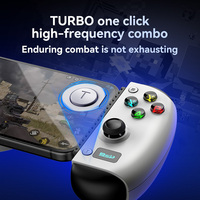 Manette de jeu sans fil D15 Plus extensible BT 5.4 Joystick Gamepad pour NS Android IOS PC avec capteur de mouvement six axes et stick à effet Hall