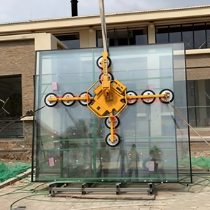 Peralatan Pengangkat Vakum Baru Mesin Pengangkat Kaca Alat Pemasangan Ubin Elektrik 8 <span class=keywords><strong>Suction</strong></span> <span class=keywords><strong>Cup</strong></span> Kapasitas Beban 800kg - Product Image 2